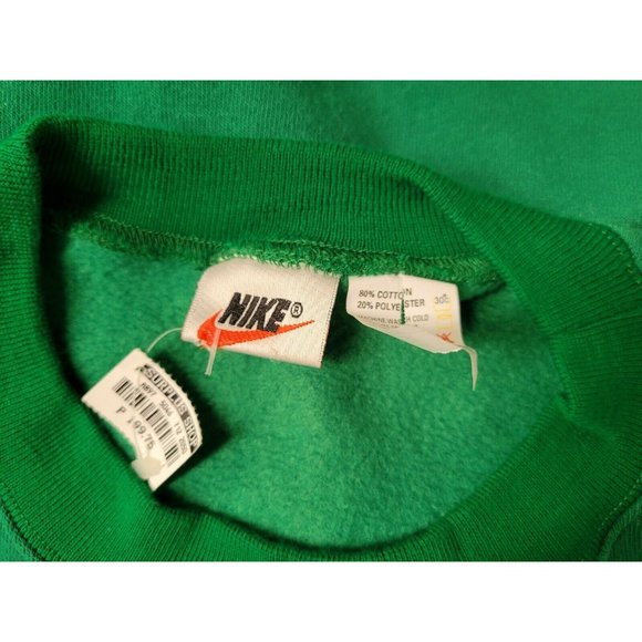 NWOT Vintage 90s Nike Spellout Sweatshirt Green M - Picture 8 of 10
